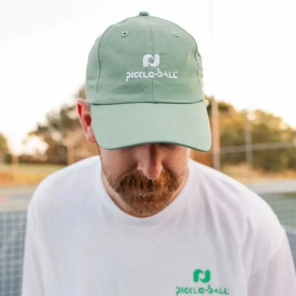 heritage pickleball dad cap hat green one size